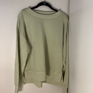 Light green sweatshirt!